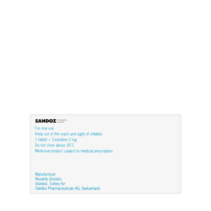 Sirdalud 2Mg 30 Tablets