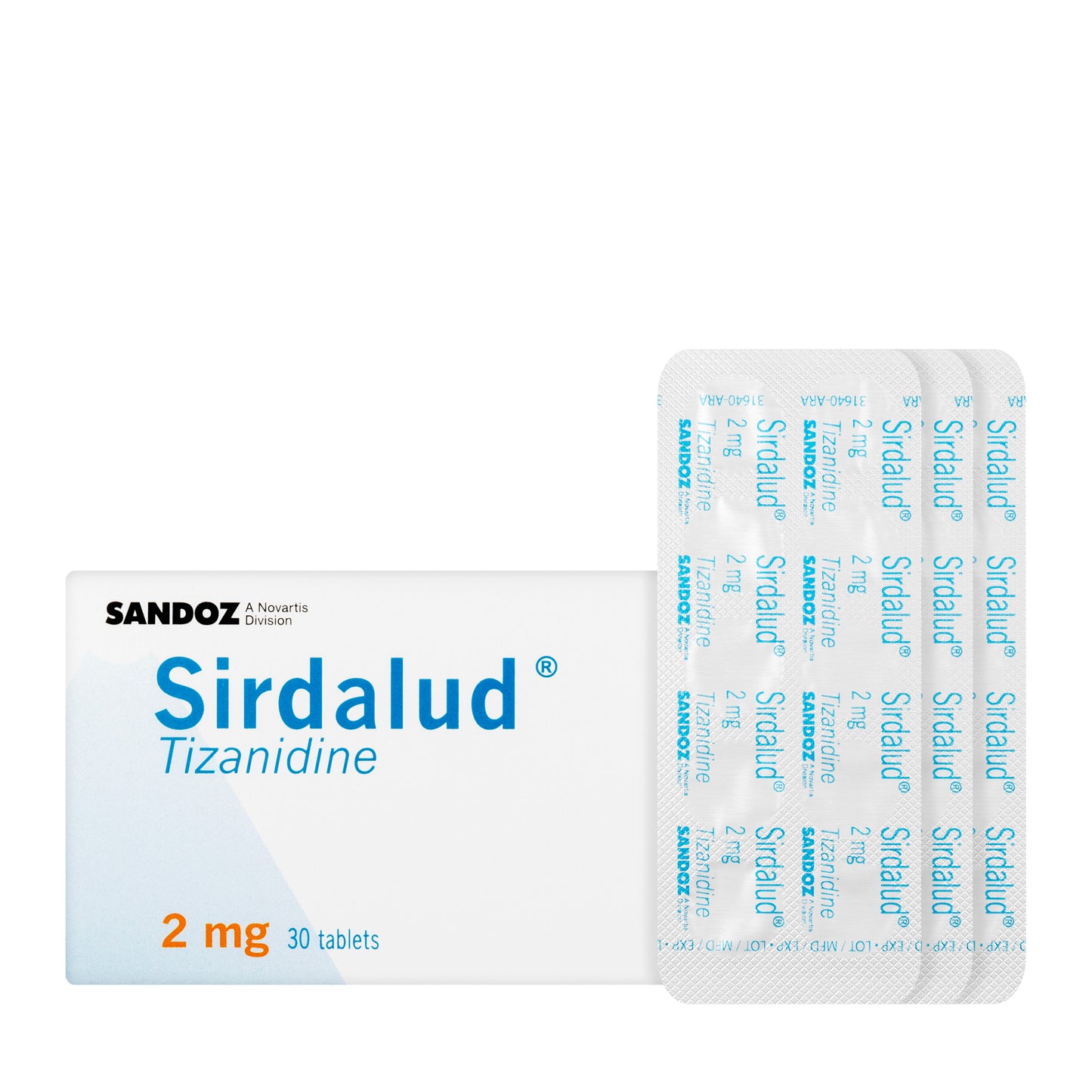 Sirdalud 2Mg 30 Tablets