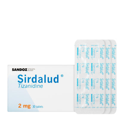 Sirdalud 2Mg 30 Tablets