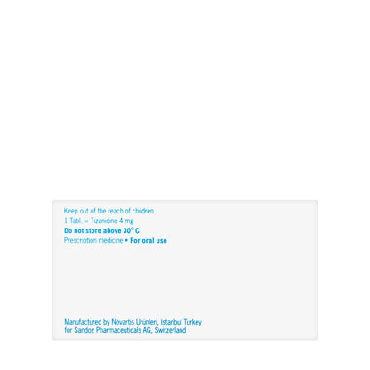 Sirdalud 4Mg 30 Tablets