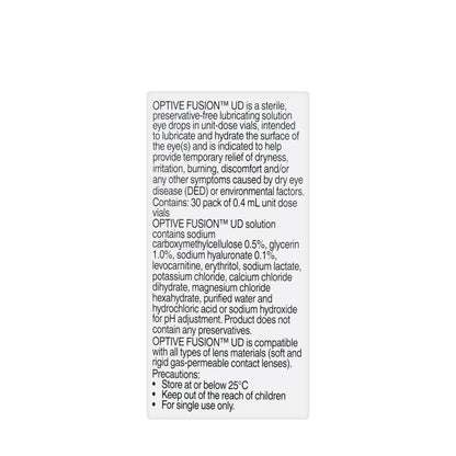 Optive Fusion Unit Dose 0.4Ml 30 Pieces
