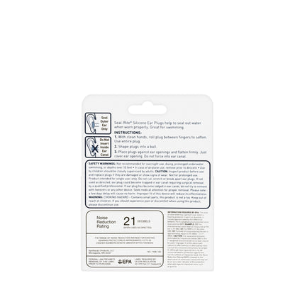Flents Seal-Rite Silicone Ear Plugs 6 Pieces [F406-103]