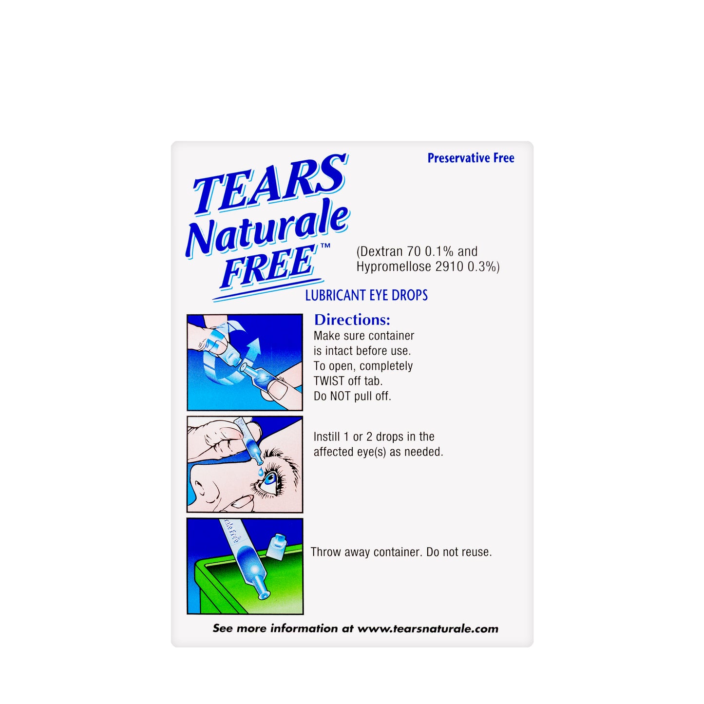 Tears Naturale Free Lubricant 36 Vials