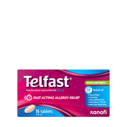 Telfast 180Mg 15 Tablets