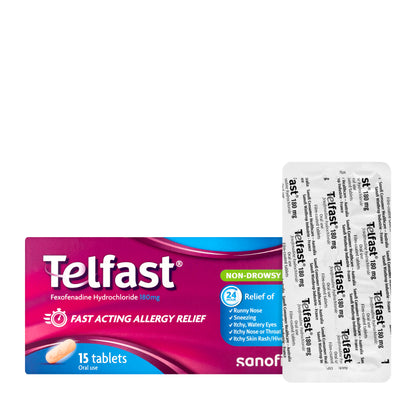 Telfast 180Mg 15 Tablets