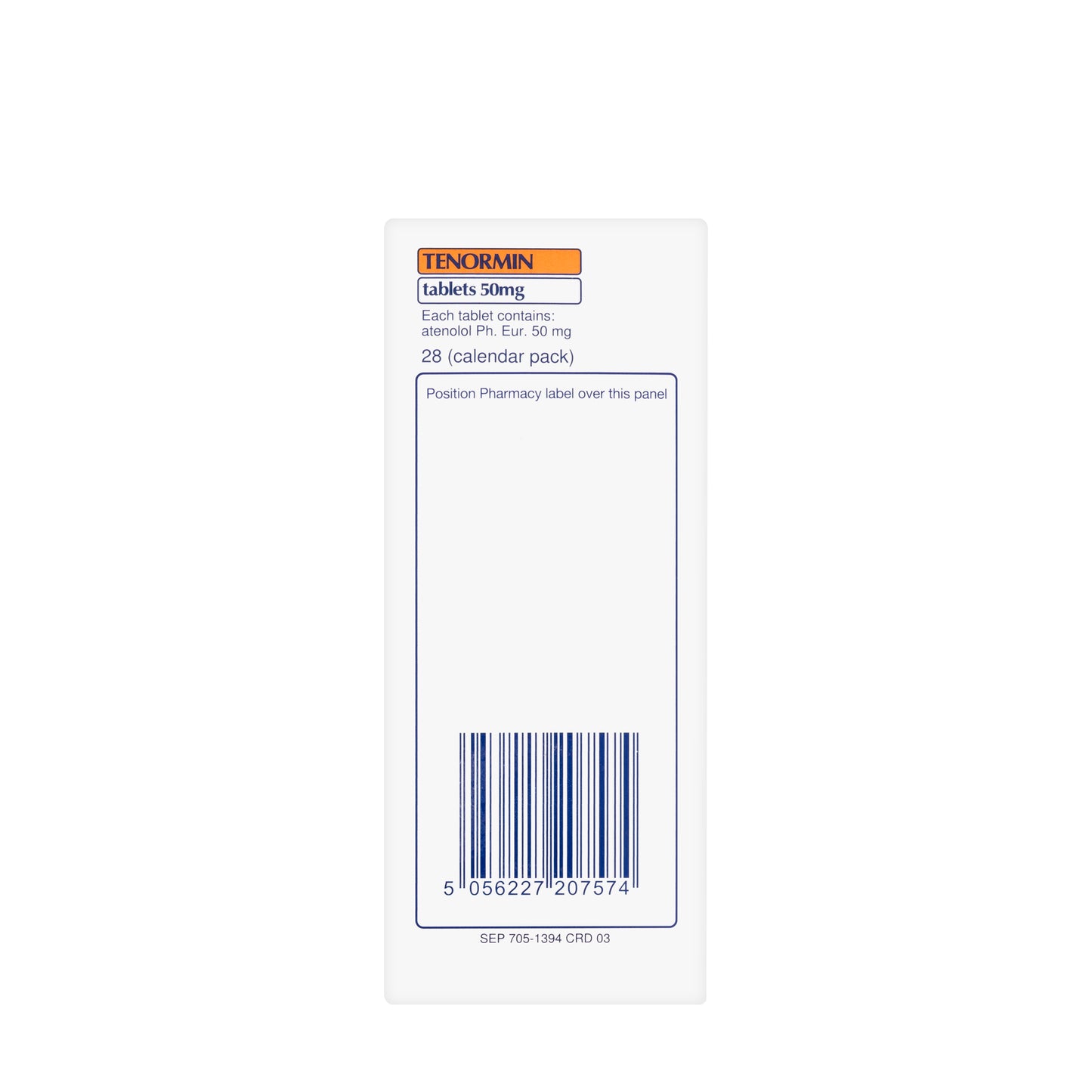 Tenormin 50Mg 28 Tablets