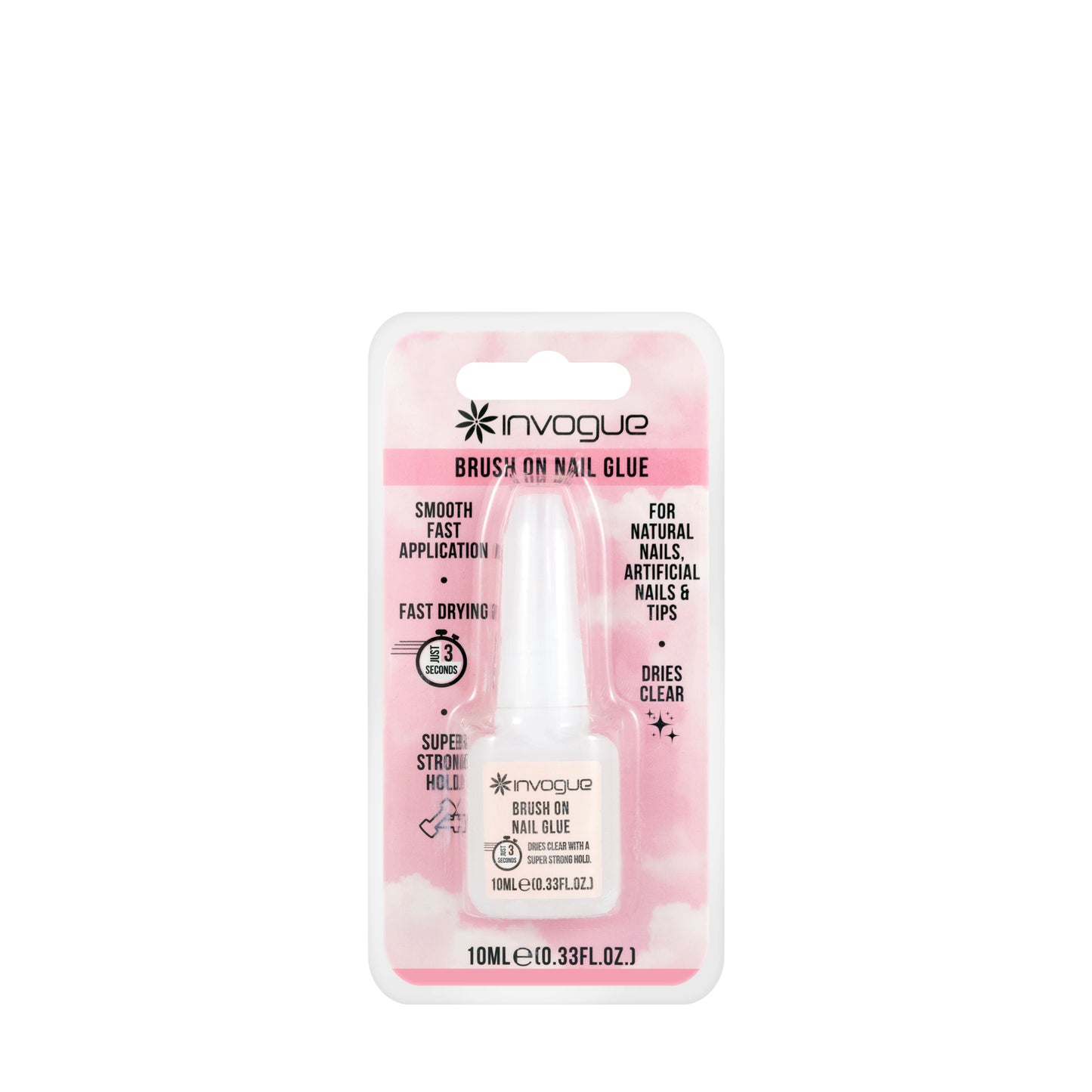Invogue Brush On Nail Glue 10 Ml