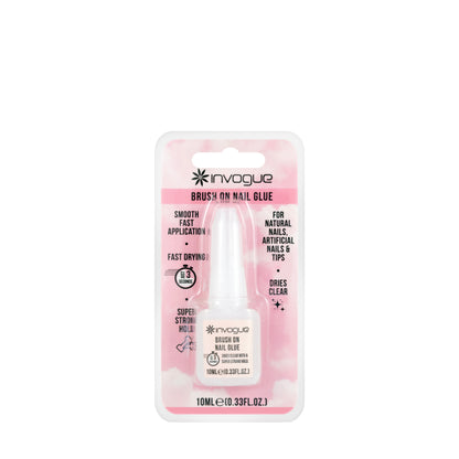 Invogue Brush On Nail Glue 10 Ml