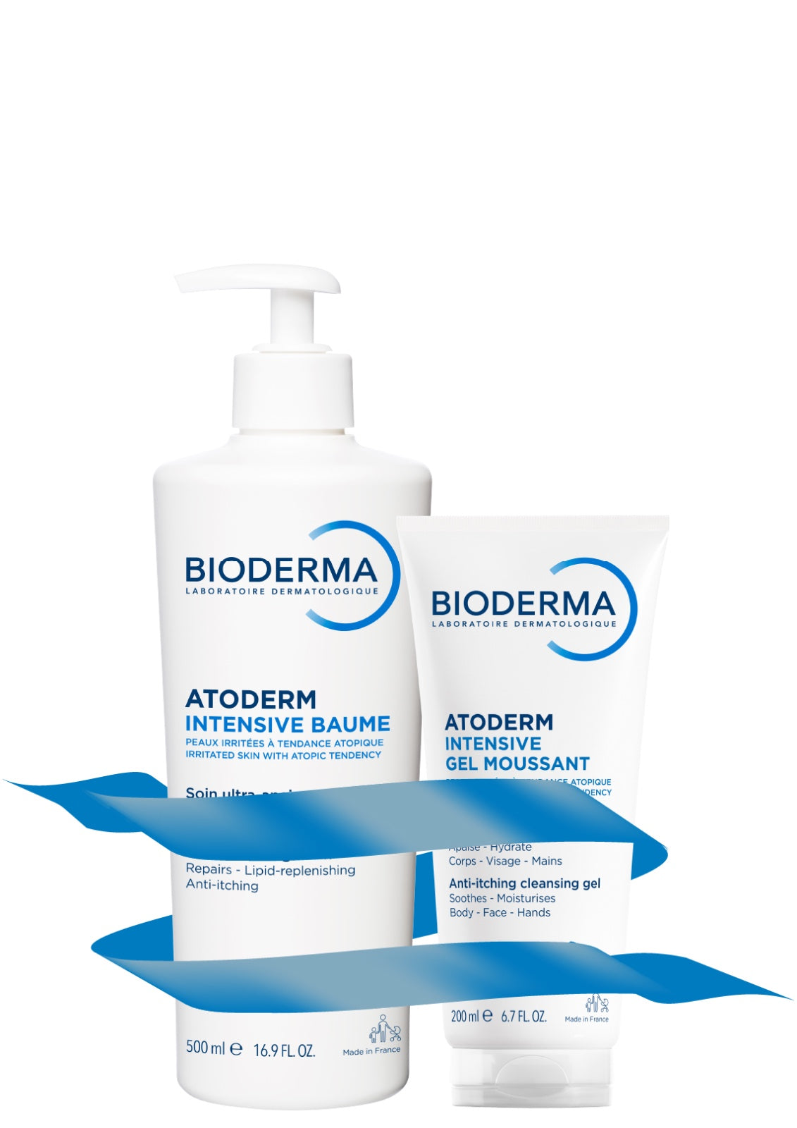 Bioderma Atoderm Intensive Baume 500 Ml + Atoderm Intensive Gel Moussant 200 Ml Offer Pack