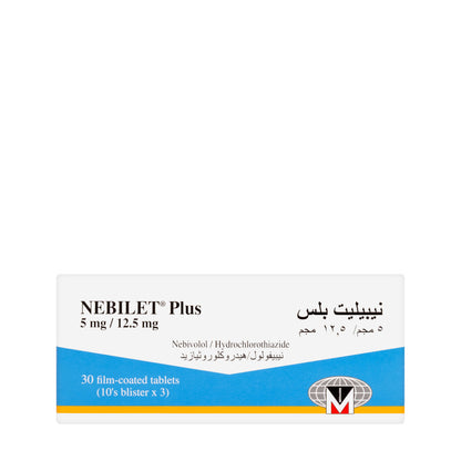 Nebilet Plus 5 Mg / 12.5 Mg 30 Tablets