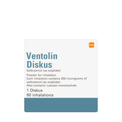 Ventolin Diskus 200Mcg 60 Doses