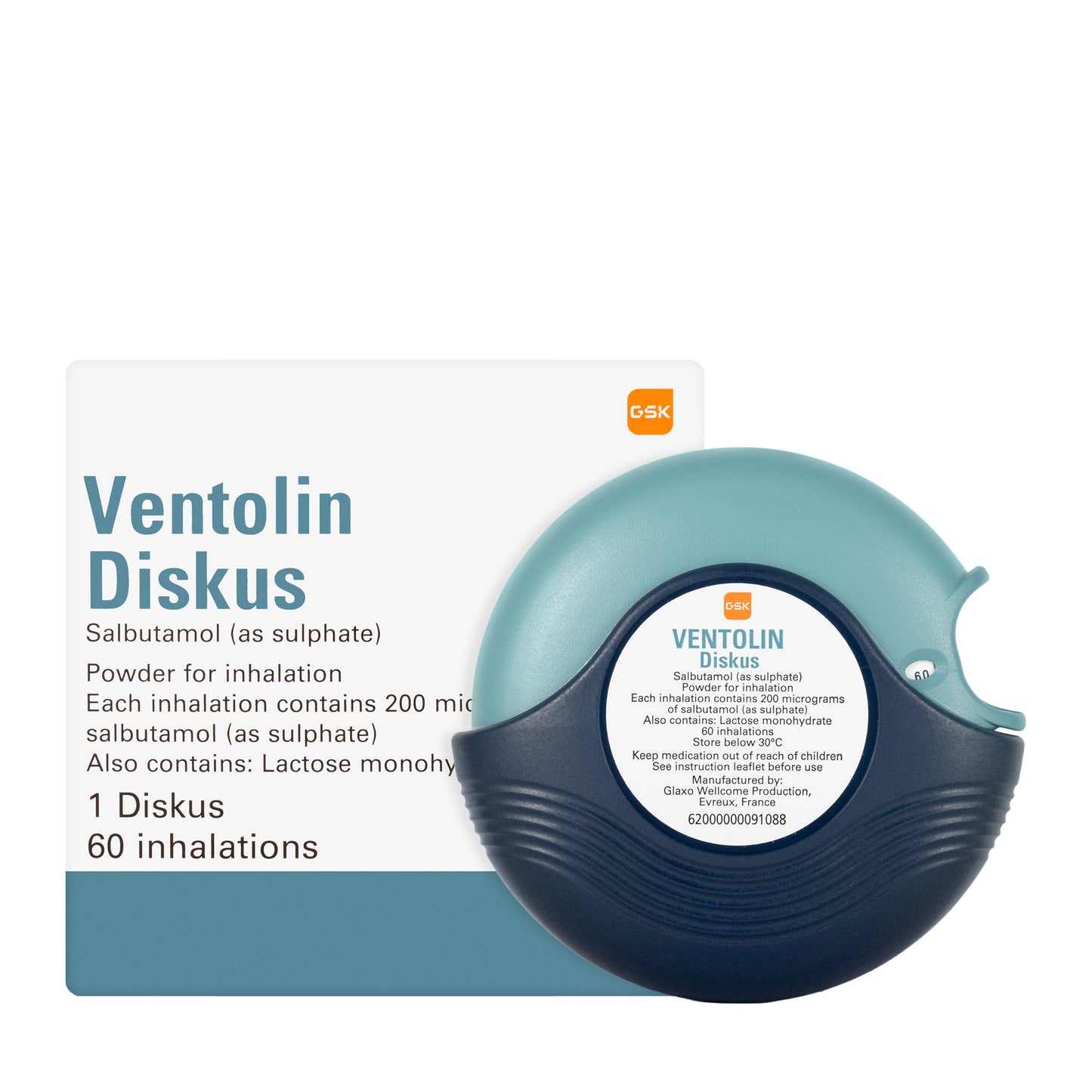 Ventolin Diskus 200Mcg 60 Doses