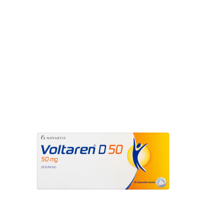 Voltaren [D] 50 Mg 20 Tablets
