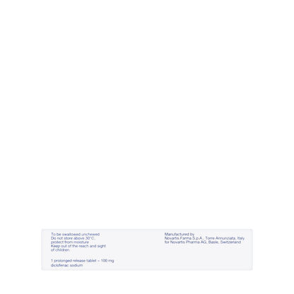 Voltaren 100Mg [Retard] 10 Tablets