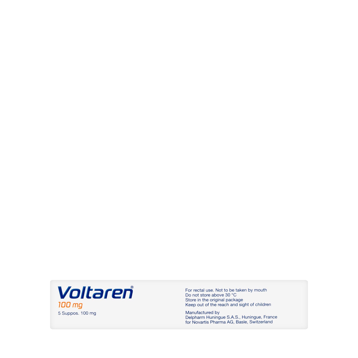 Voltaren 100Mg 5 suppositories