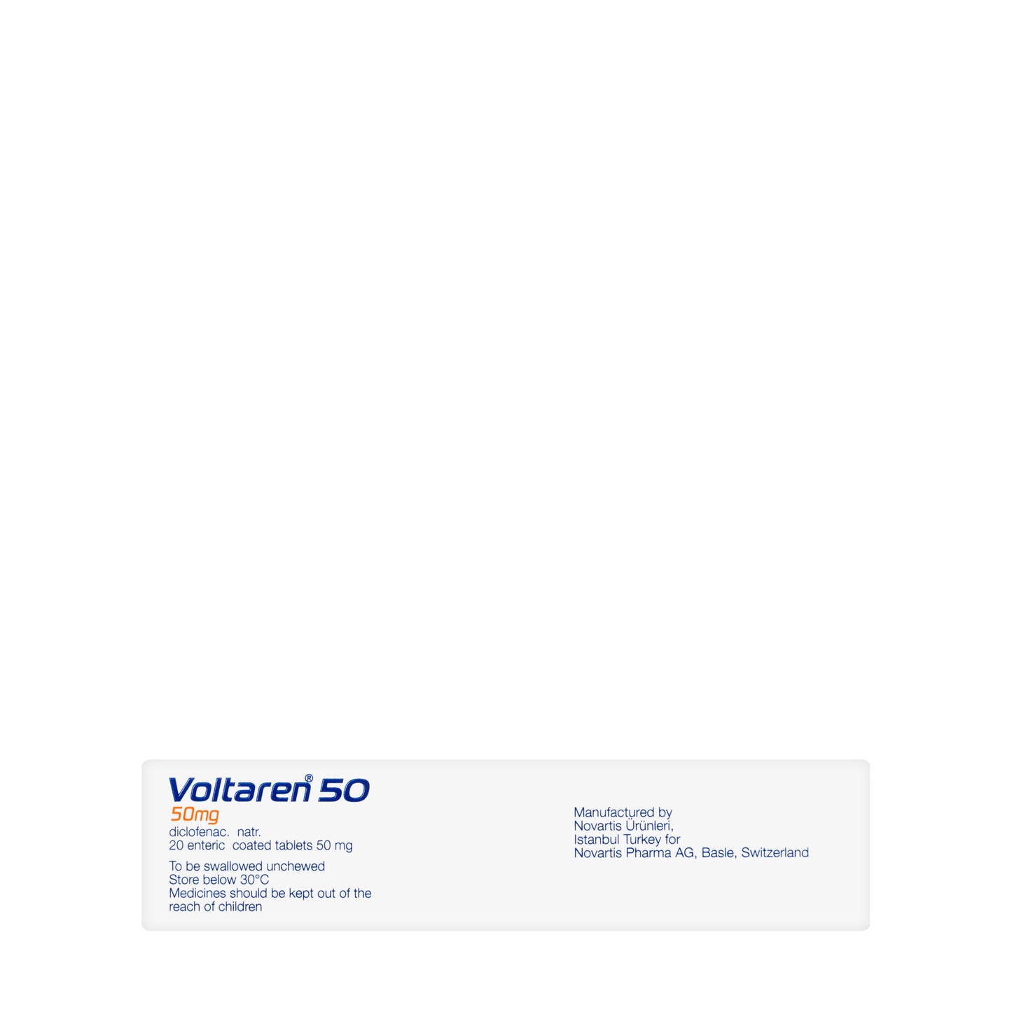 Voltaren 50Mg 20 Tablets