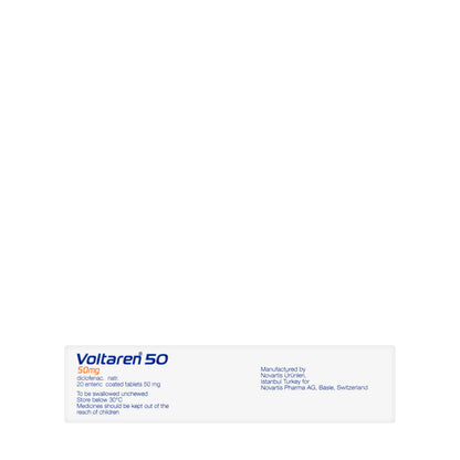 Voltaren 50Mg 20 Tablets