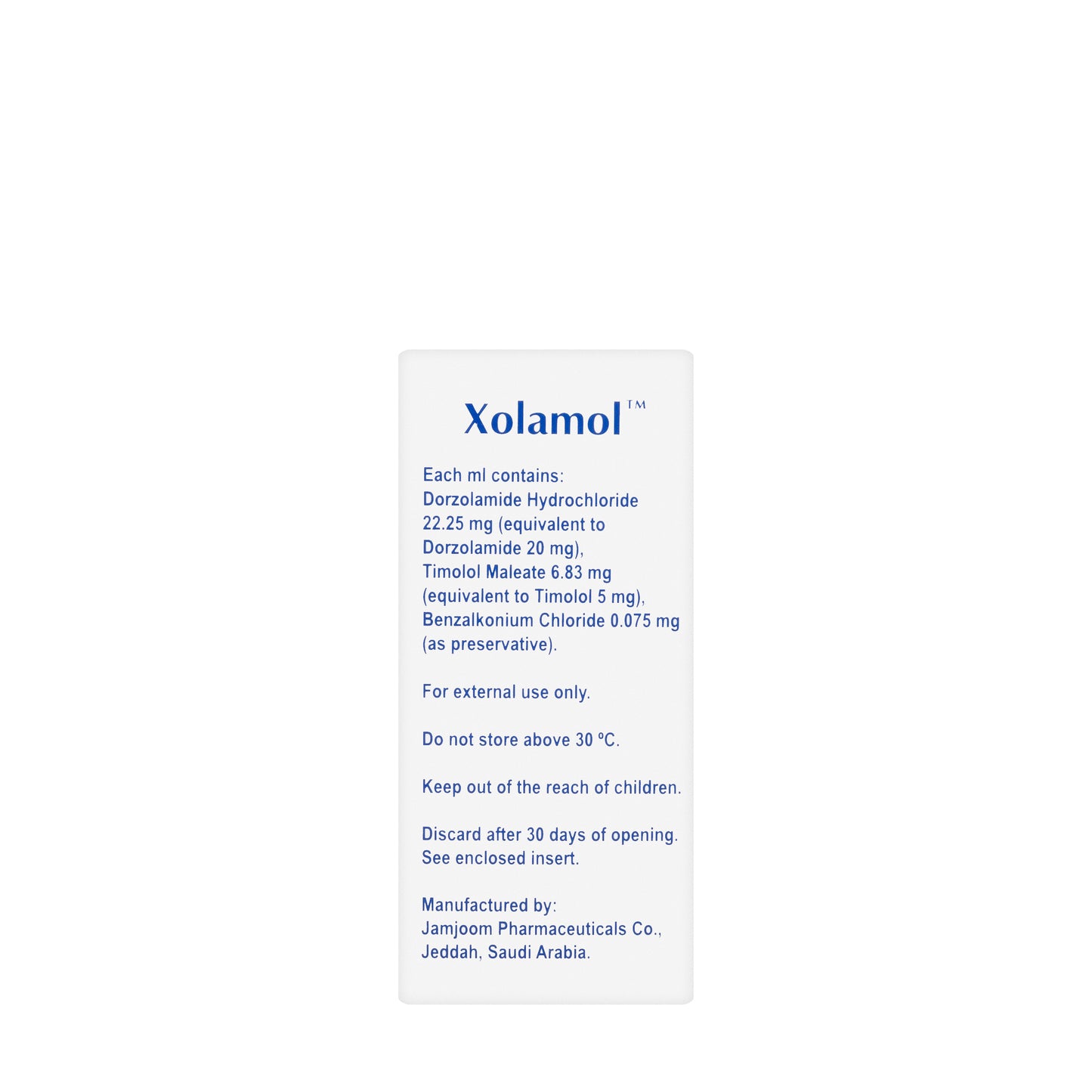 Xolamol Opthalmic Solution 5Ml