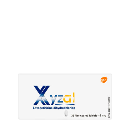 Xyzal 5Mg 30Tablets