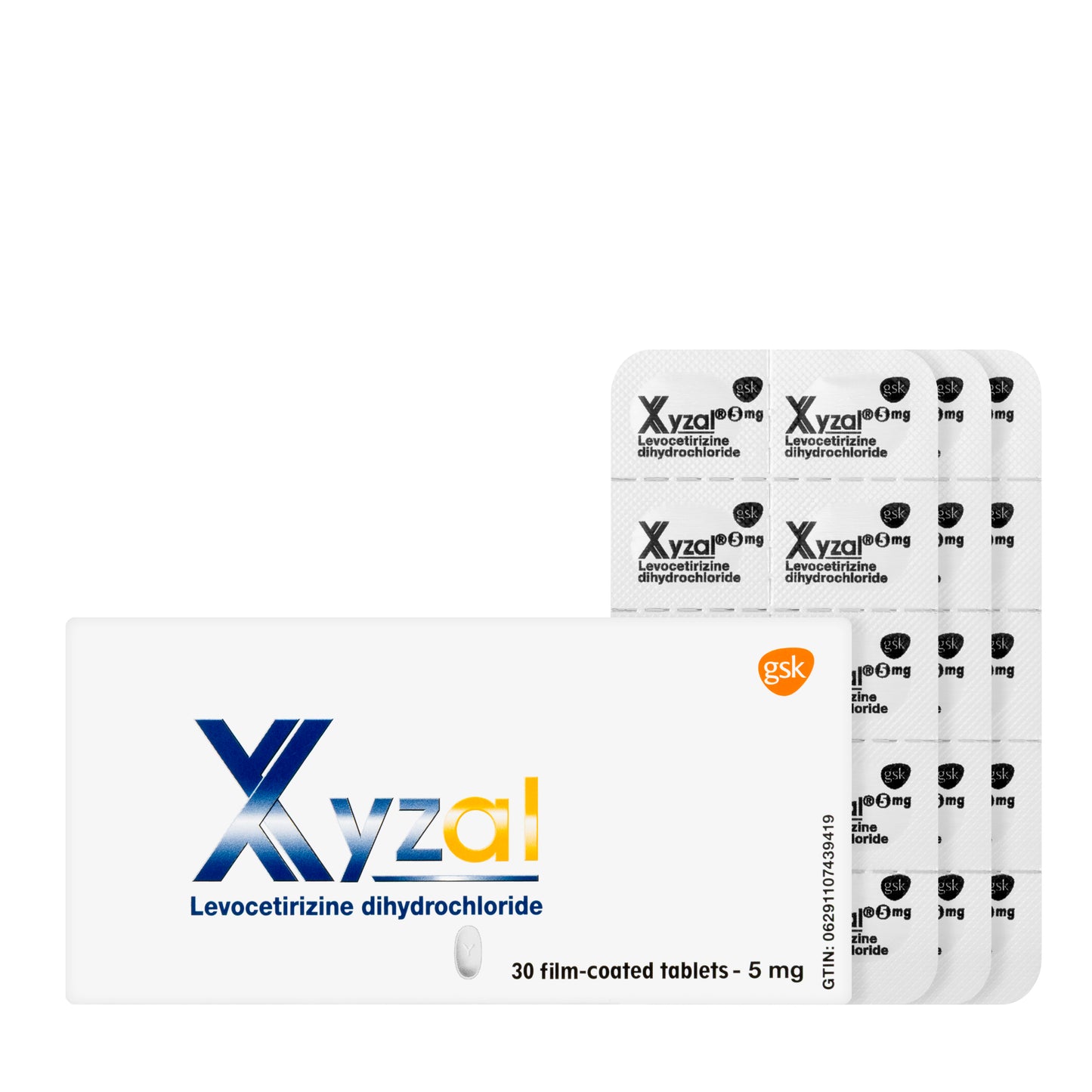 Xyzal 5Mg 30Tablets