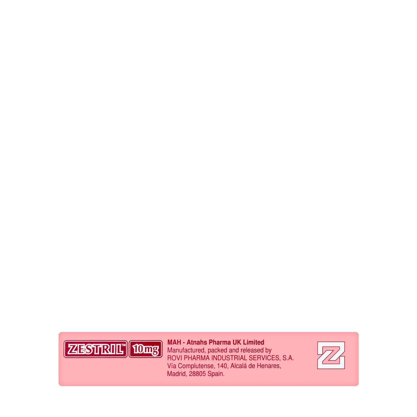 Zestril 10Mg 28Tablets