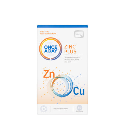 Quest Once A Day Zinc Plus 30 Tablets