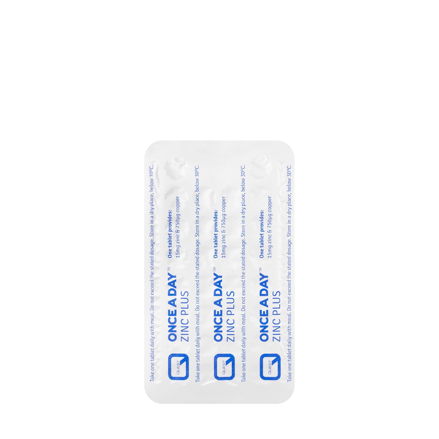 Quest Once A Day Zinc Plus 30 Tablets