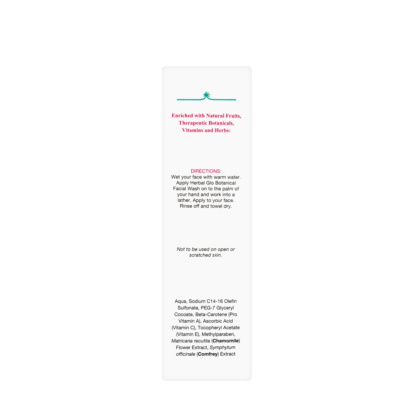 Herbal Glo Botanical Face Wash 250 Ml