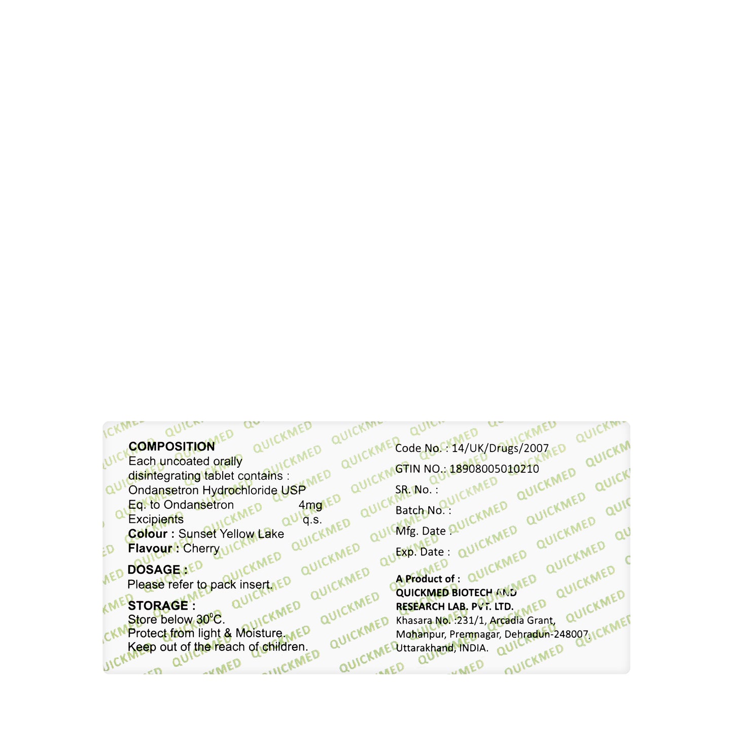 Qall 4Mg 30 Tablets