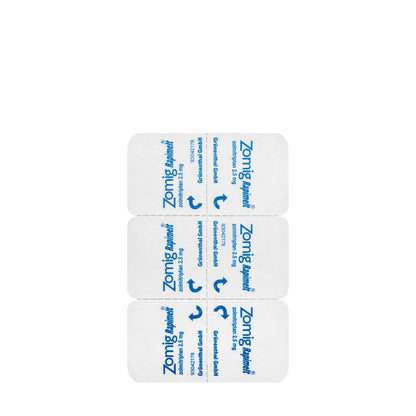 Zomig Rapimelt 2.5Mg 6Tablets