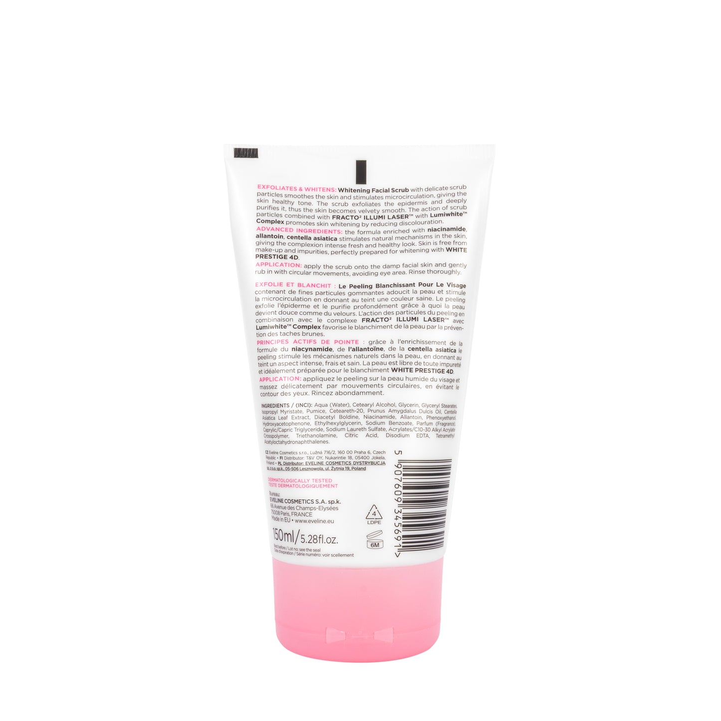 Eveline White Prestige 4D Whitening Facial Scrub 150 Ml