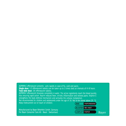 Aspirin C Effervescent 10 Tablets