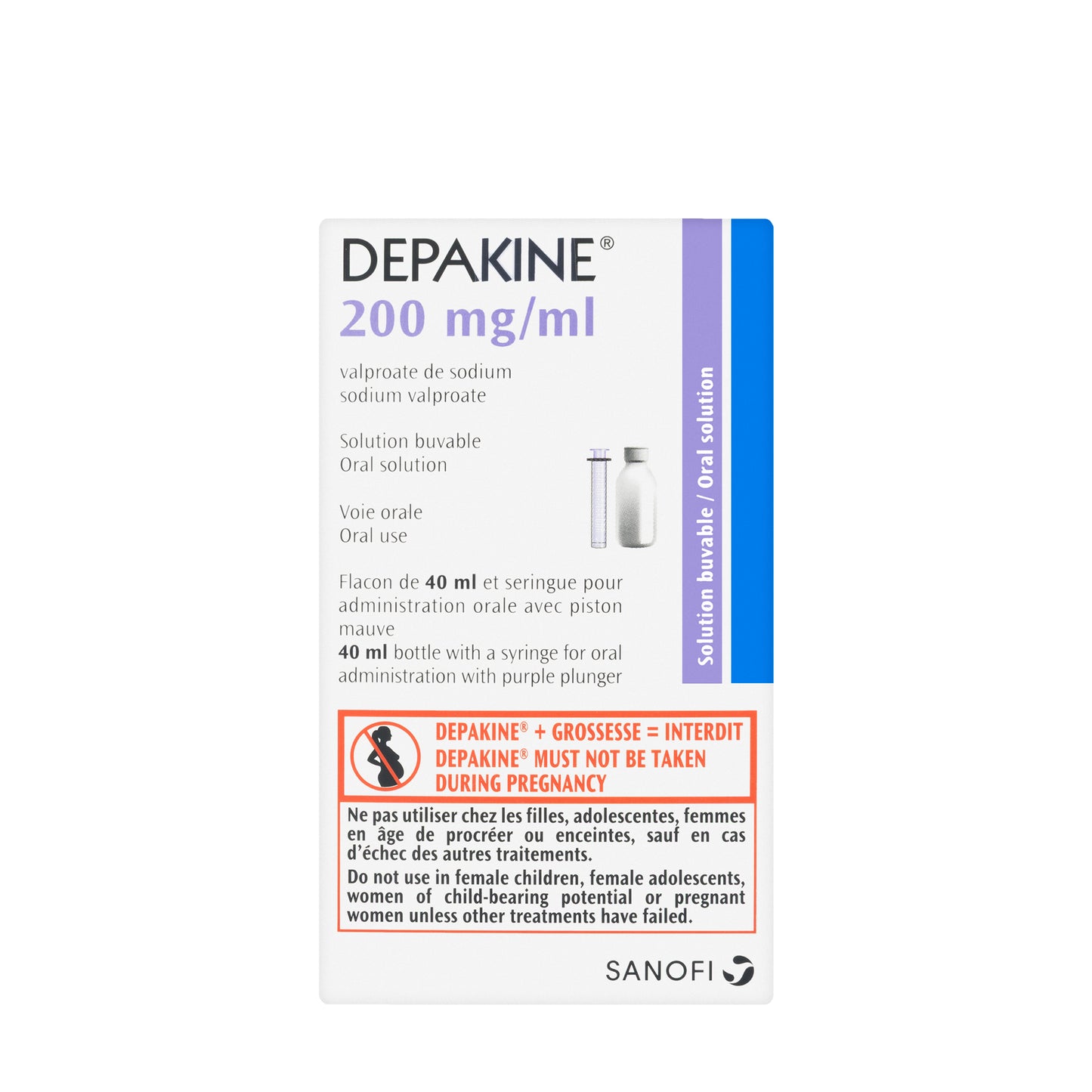 Depakine 200Mg Oral Suspension 40Ml