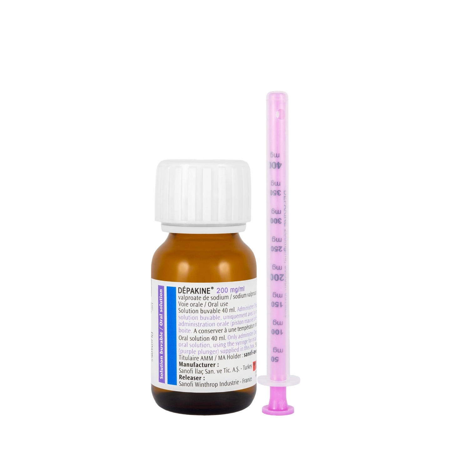 Depakine 200Mg Oral Suspension 40Ml