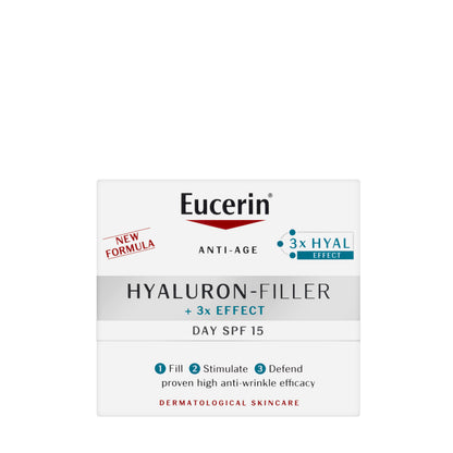 Eucerin Hyaluron-Filler +3x Effect Day Cream SPF 15 for Dry Skin 50 Ml