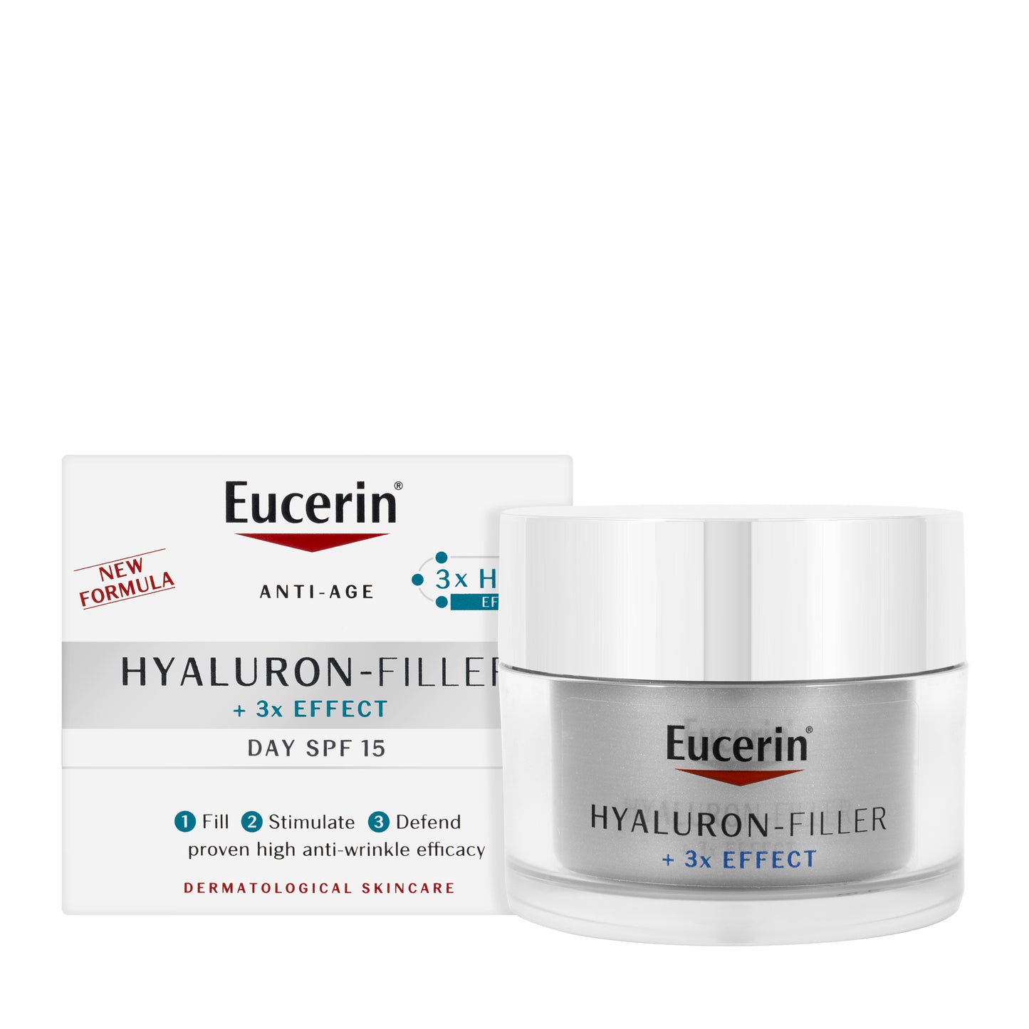Eucerin Hyaluron-Filler +3x Effect Day Cream SPF 15 for Dry Skin 50 Ml