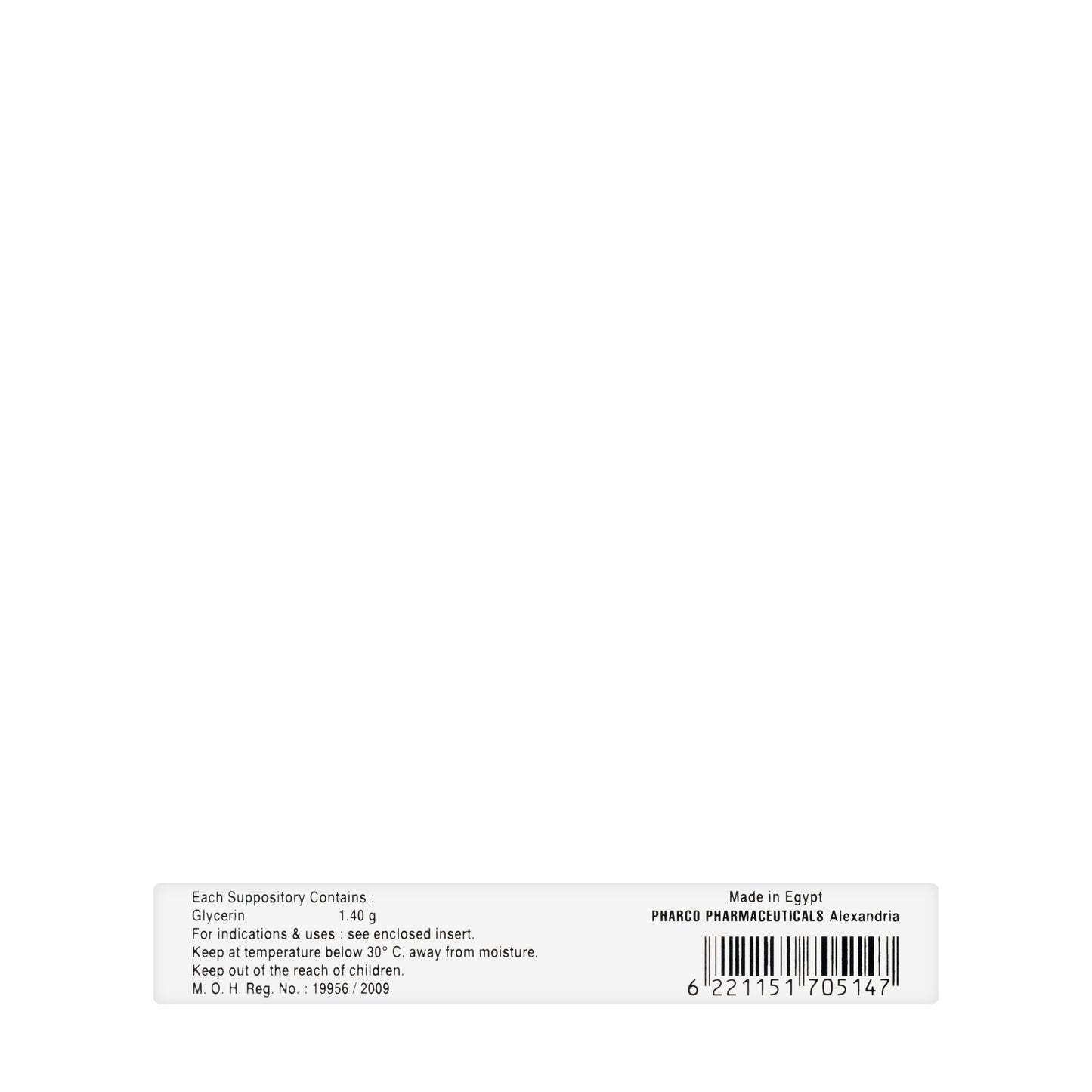 Pharco Glycerin Adult 5 Suppository