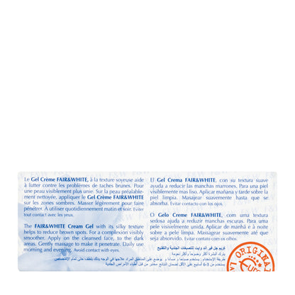 Fair And White Brightening Cream Gel Anti-Spots 30 Ml