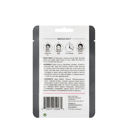 Masque BAR Charcoal Sheet Mask 21 Ml