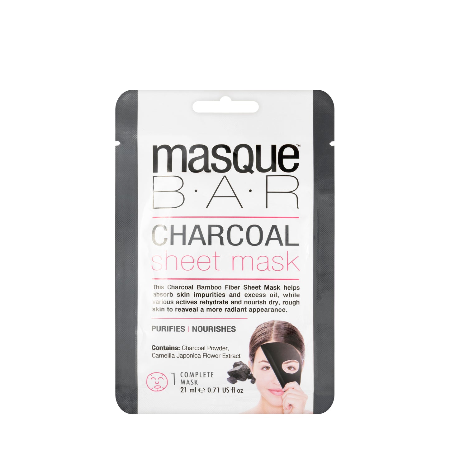 Masque BAR Charcoal Sheet Mask 21 Ml