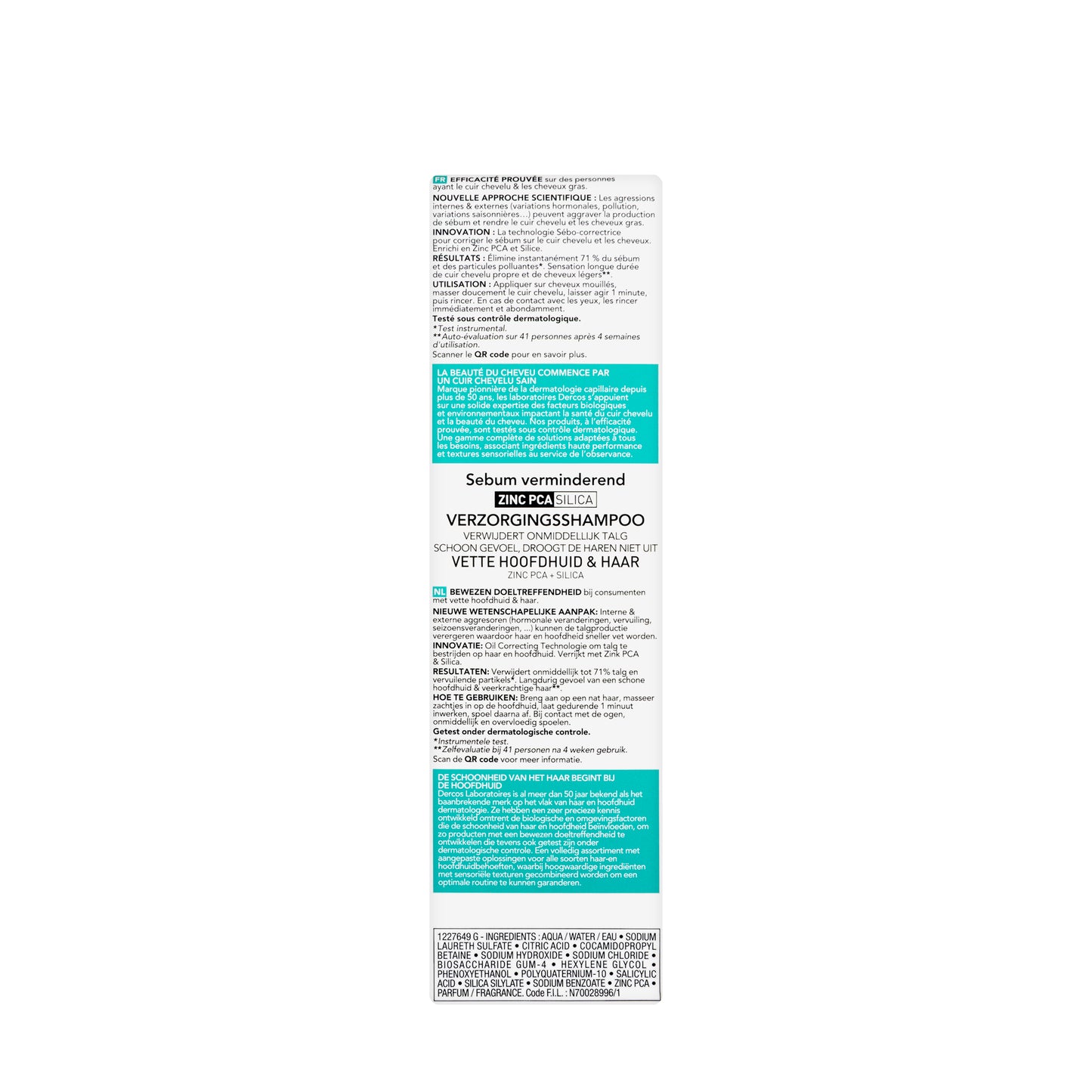 Vichy Dercos shampoo Sebo [Oil Control] 200 ml