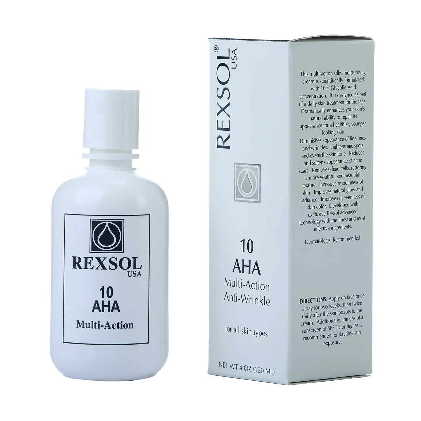 Rexsol 10 AHA Multi-Action Anti Wrinkle Cream 120 Ml