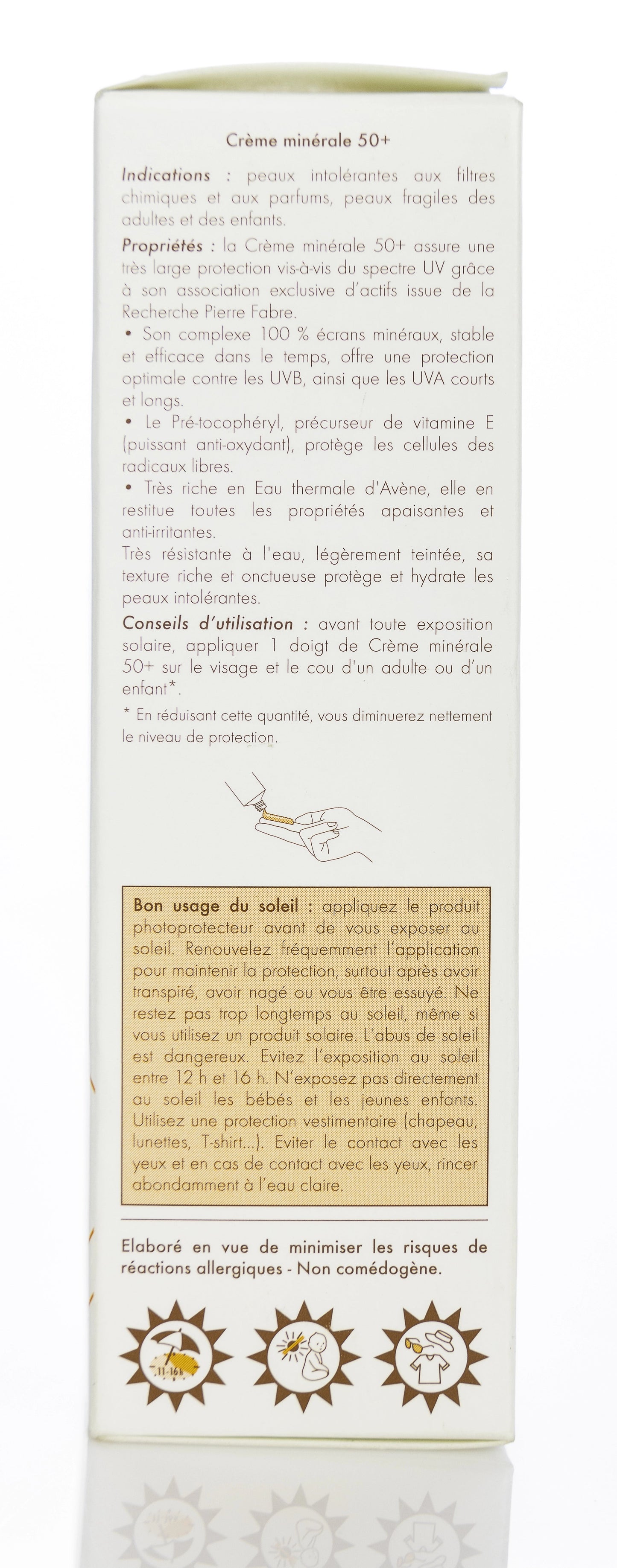 Avène SPF 50+ Very High Protection Mineral Cream 50 Ml