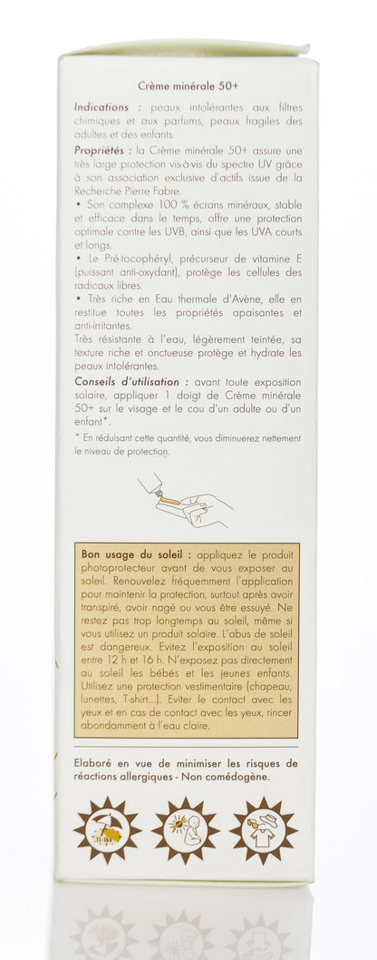 Avène SPF 50+ Very High Protection Mineral Cream 50 Ml