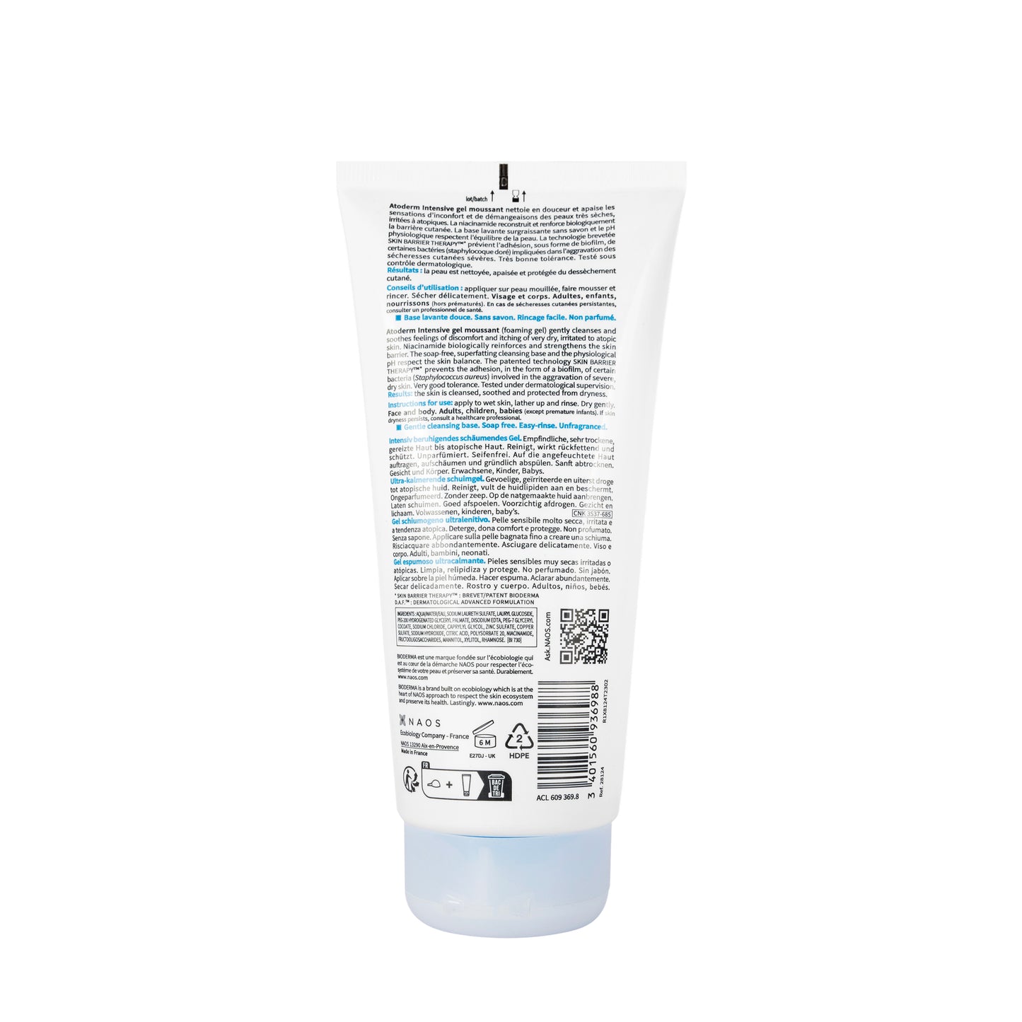 Bioderma Atoderm Intensive Gel Moussant Ultra-Soothing Foaming Gel 200 Ml