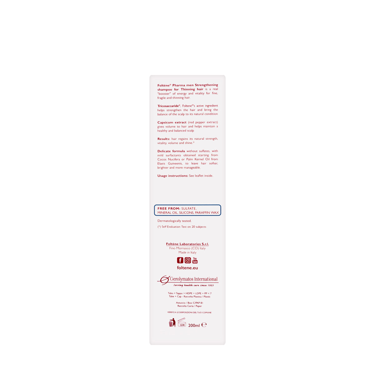 Foltène Men Strengthening Shampoo  200 Ml