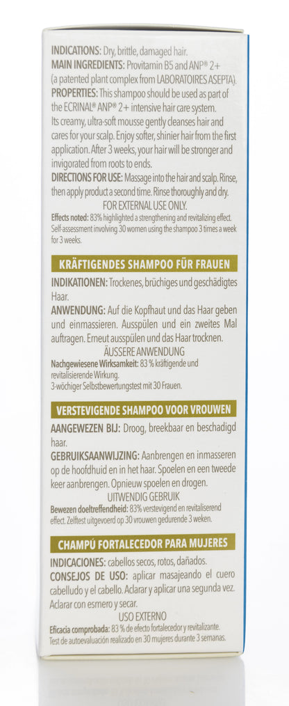 Ecrinal ANP 2+ Fortifying Shampoo for Women 200 Ml