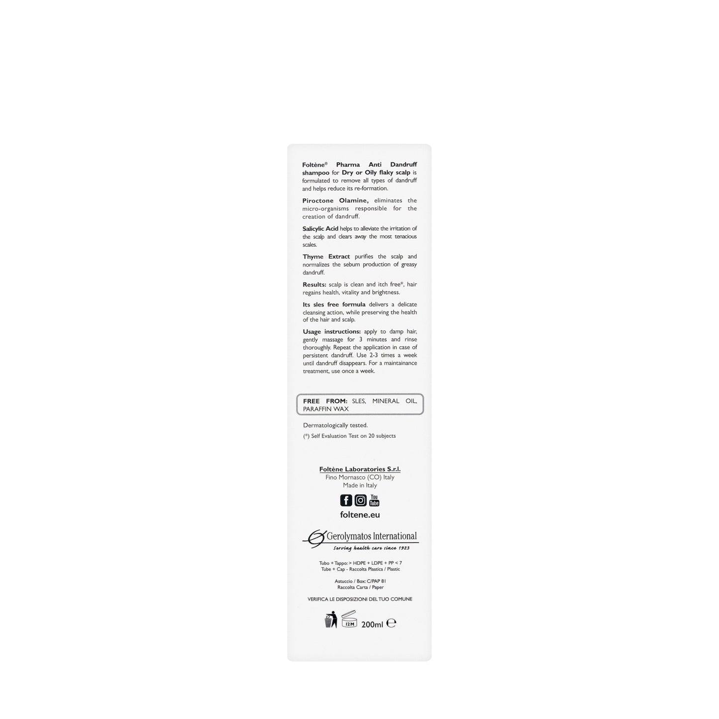 Foltène Anti Dandruff shampoo 200 Ml