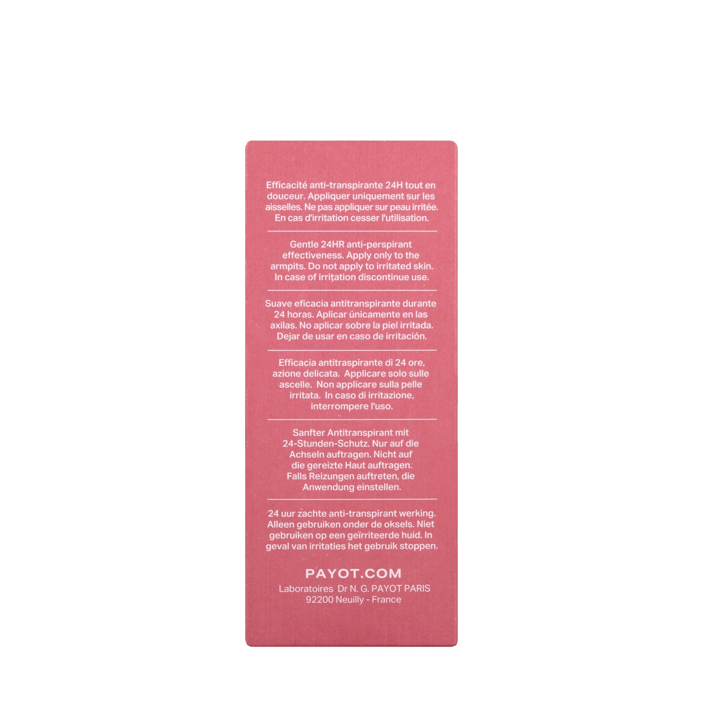 Payot Rituel Douceur 24H Roll-On Deodorant 75 Ml