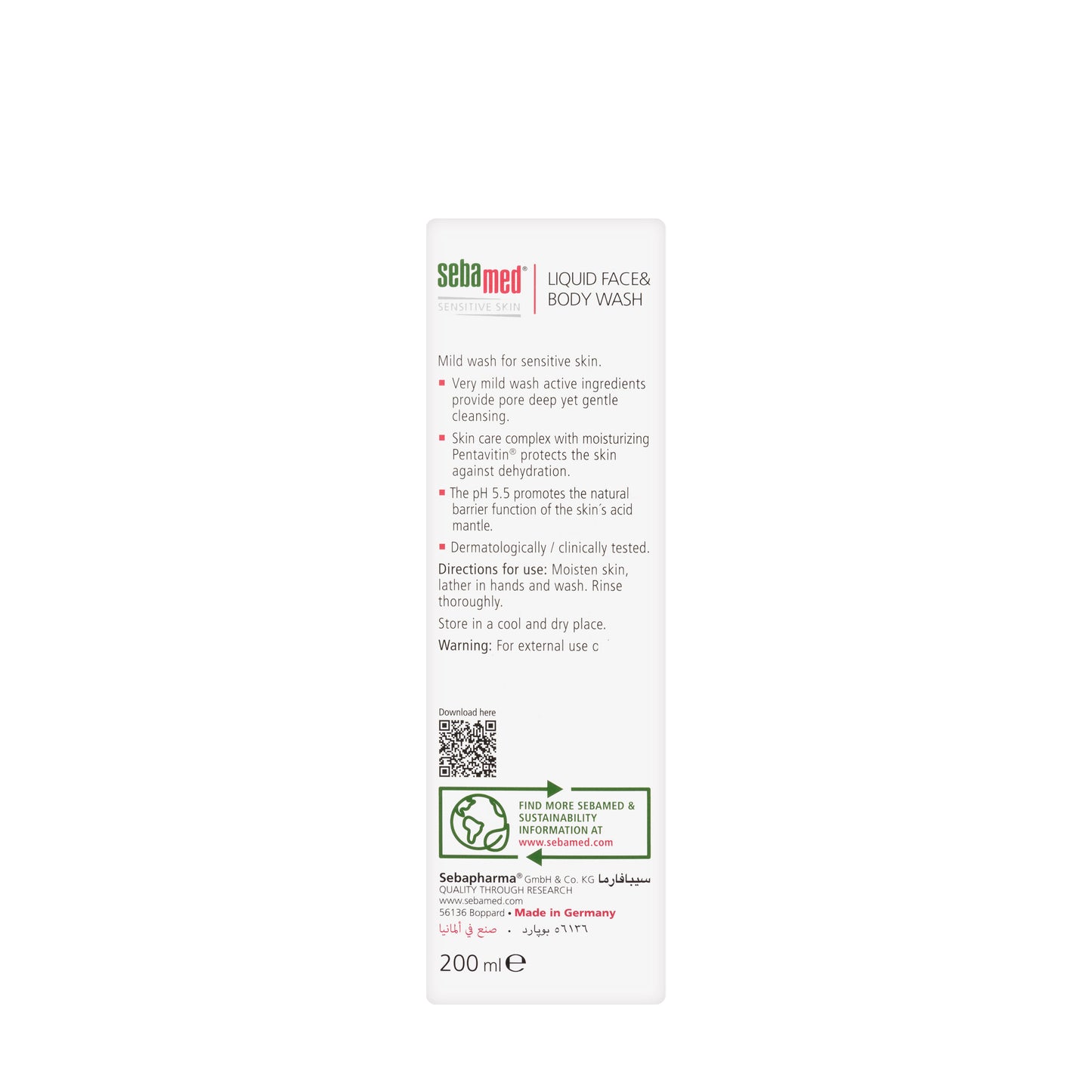 Sebamed Face And Body Liquid Wash 200 ml